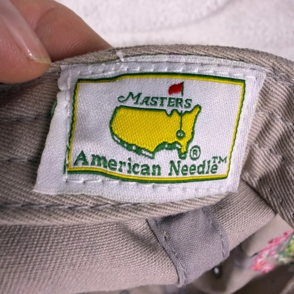 Ladies Masters Golf Hat 2022 Beige American Needle Adjustable‎ Strap Read!